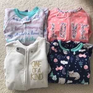 3T fleece footie pajamas